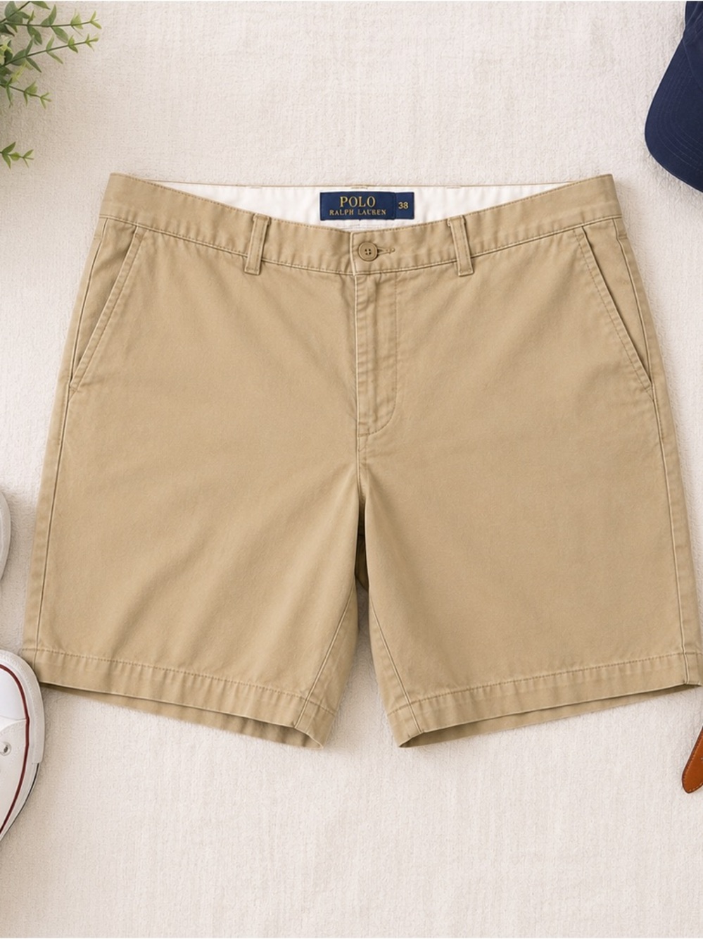 Polo Ralph Lauren Prospect Khaki Chino Shorts Men’s 38 Classic Preppy